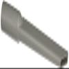 Guardair N693P Plastic Crevice Tool 1.5-Inch for MV2000 view 1