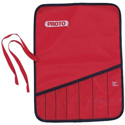 Red Canvas 14-Pocket Tool Roll