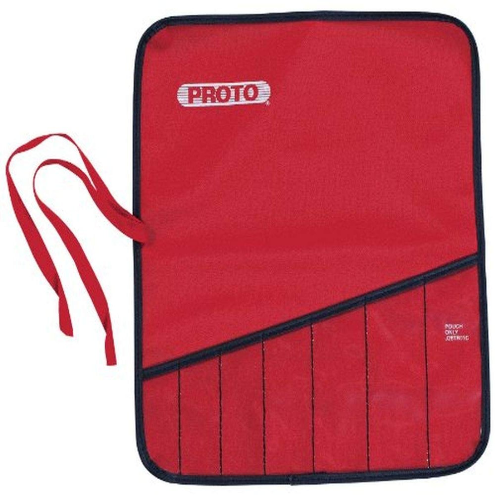 Red Canvas 11-Pocket Tool Roll