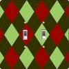Rikki Knight Christmas Light Dark Green and Burgundy Argyle Design Double Toggle Light Switch Plate view 1