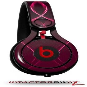 WraptorSkinz Skin Decal Wrap Compatible with Beats Mixr Headphones Abstract 01 Pink Skin Only (Headphones NOT Included)
