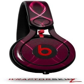 WraptorSkinz Skin Decal Wrap Compatible with Beats Mixr Headphones Abstract 01 Pink Skin Only (Headphones NOT Included)