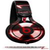 WraptorSkinz Skin Decal Wrap Compatible with Beats Mixr Headphones Radioactive Red Skin Only (Headphones NOT Included) view 1