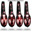 WraptorSkinz Skin Decal Wrap Compatible with Beats Mixr Headphones Radioactive Red Skin Only (Headphones NOT Included) view 2