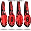 WraptorSkinz Skin Decal Wrap Compatible with Beats Mixr Headphones Fire Red Skin Only (Headphones NOT Included) view 2
