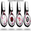 WraptorSkinz Skin Decal Wrap Compatible with Beats Mixr Headphones Flamingos on White Skin Only (Headphones NOT Included) view 2