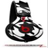 WraptorSkinz Skin Decal Wrap Compatible with Beats Mixr Headphones Houndstooth Black Skin Only (Headphones NOT Included) view 1