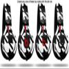 WraptorSkinz Skin Decal Wrap Compatible with Beats Mixr Headphones Houndstooth Black Skin Only (Headphones NOT Included) view 2