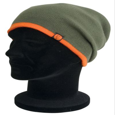 Fox Heavy Slouch Olive Orange Stripes.