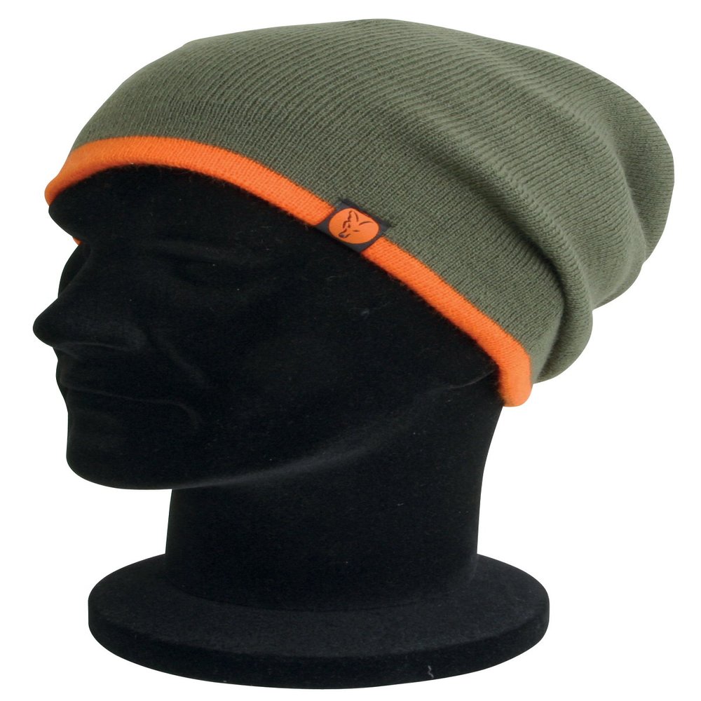 Fox Heavy Slouch Olive Orange Stripes.