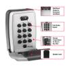 Master Lock Wall Mount Key Lock Box with Push Button for House Keys, Outdoor Safe with Combination Lock, 5 Key Capacity, 5423EC , Black view 2