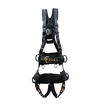 Elk River 67612 Premium Polyester/Nylon PeregrineEX Platinum Series 6 D-Ring Harness with Tongue Buckles, Medium