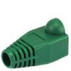 100 Pcs LOT Green Cat5 Cat5e Cat6 Rj45 8p8c Plug End Boot Cap Snagless view 1