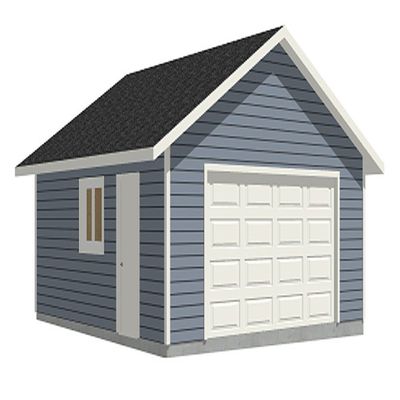 Garage Plans : 2 Car - 576-3 - 24' x 24' - Two car - by Behm Design