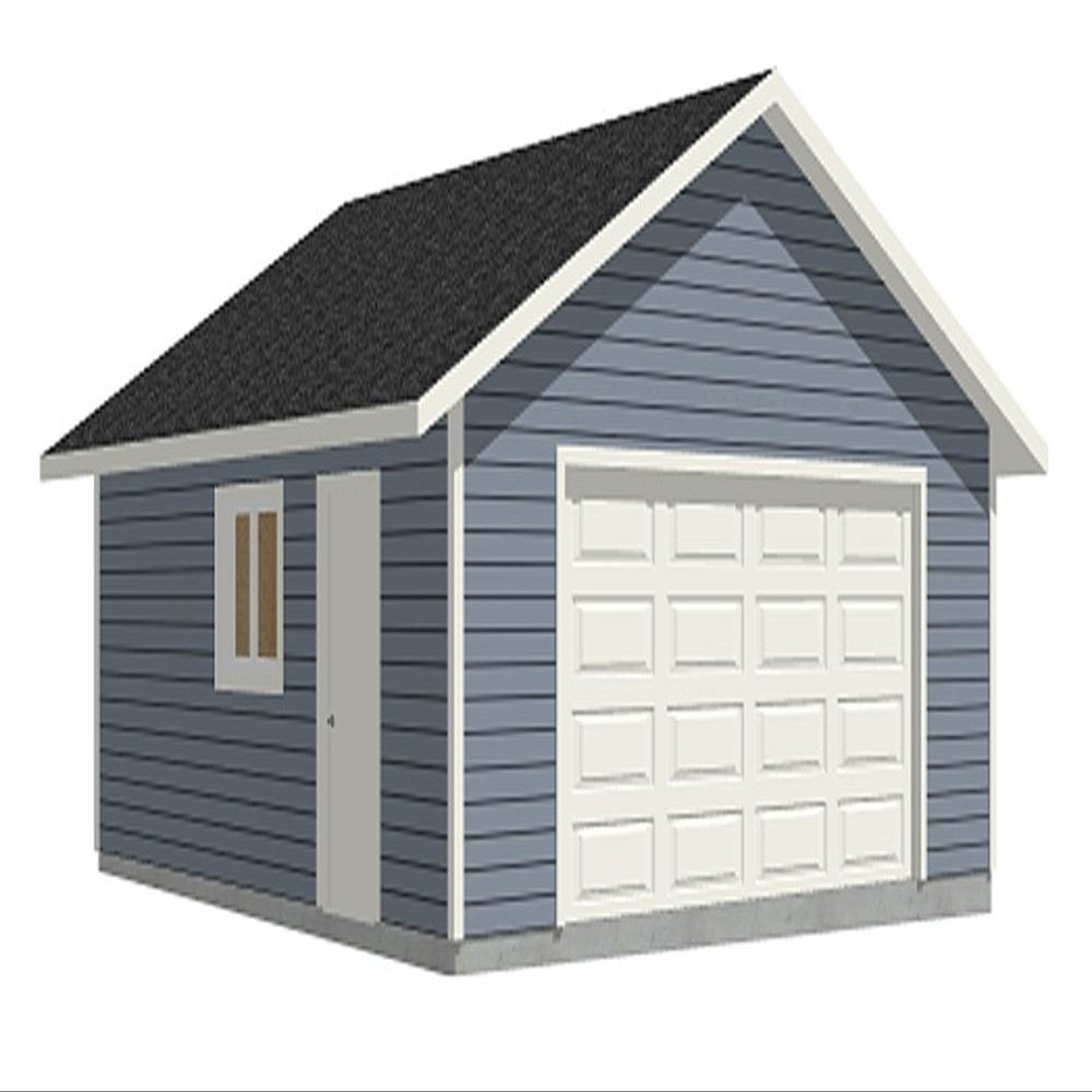 Garage Plans : 2 Car - 576-3 - 24' x 24' - Two car - by Behm Design