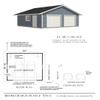 Garage Plans : 2 Car - 576-3 - 24' x 24' - Two car - by Behm Design view 2