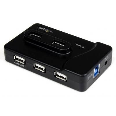 Startech.com 6 Port Usb 3.0 / Usb 2.0 Combo Hub With 2a Charging Port - 2x Usb 3.0 & 4x Usb 2.0 - 2 X 9-pin Female Usb 3.0 Usb, 4 X 4-pin Type A Female Usb 2.0 Usb