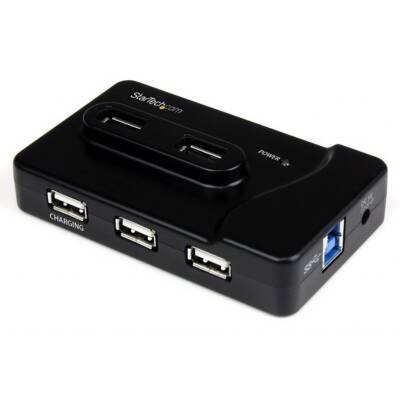 Startech.com 6 Port Usb 3.0 / Usb 2.0 Combo Hub With 2a Charging Port - 2x Usb 3.0 & 4x Usb 2.0 - 2 X 9-pin Female Usb 3.0 Usb, 4 X 4-pin Type A Female Usb 2.0 Usb