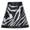 Urbanest Set of 5 Zebra Hardback Chandelier Lamp Shade, 3"x6"x5", Clip-on view 3
