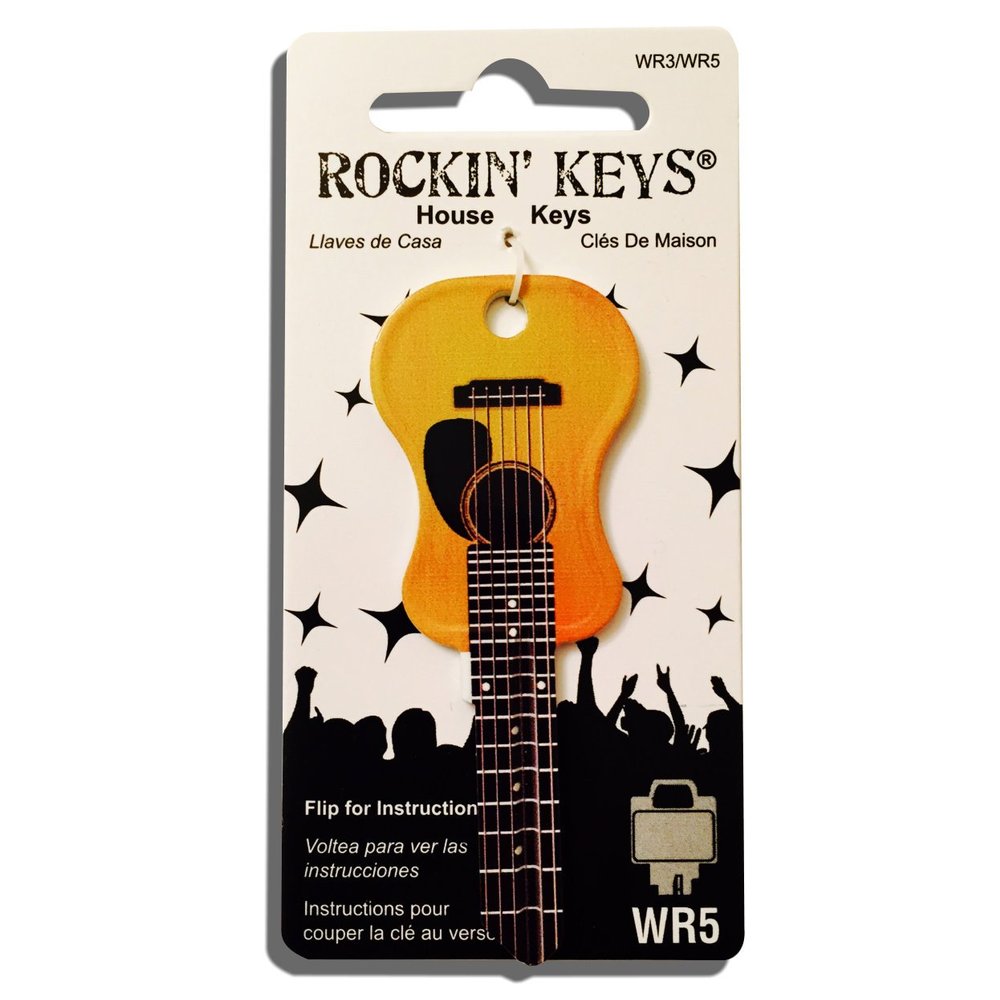 Rockin' Keys Acoustic Guitar Shaped Weiser WR5 WR3