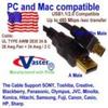 Vaster 3 Pack, 24K Gold Plated USB2.0 Digital Camera (Mini USB B 5 Pin) Cable, 0.91 M / 3 Ft view 1