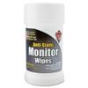 Anti Static Monitor Wipes 80 Ct Supplies Canister Classroom Technology Faldsct Falcon Safety Products, Inc view 1