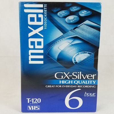 Maxell 214016 120 Minute Gx Silver Video Tape