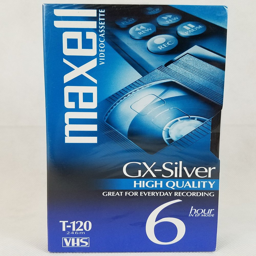 Maxell 214016 120 Minute Gx Silver Video Tape