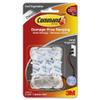 3M Command Damage-free Hanging Cord Clips-Cord Clips, Large, 2/PK, Clear view 1