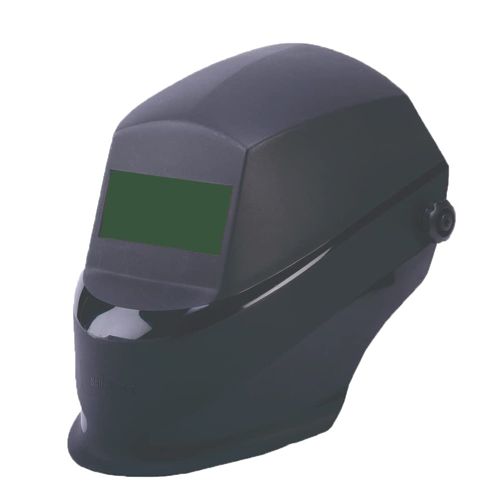 Lightweight, Ergonomic Design, Trident Series Welding Helmet with Ratchet Suspension, 2" x 4.25" Lift Front (ADF, Cover Plates Sold Separately), Super Tuff Nylon, Black