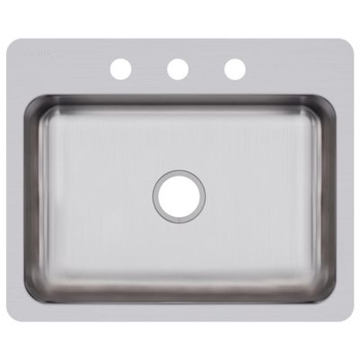 Elkay DSESR127223 Dayton Single Bowl Dual Mount Stainless Steel Sink
