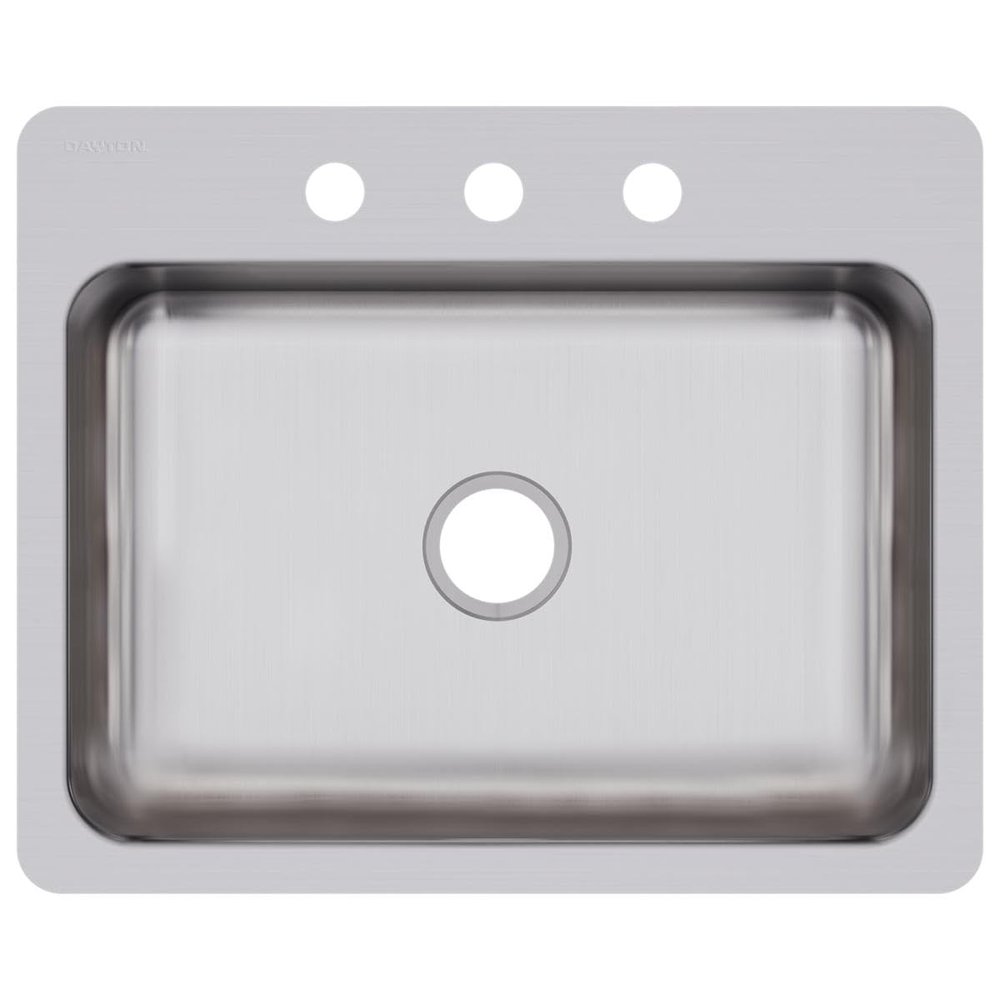 Elkay DSESR127223 Dayton Single Bowl Dual Mount Stainless Steel Sink