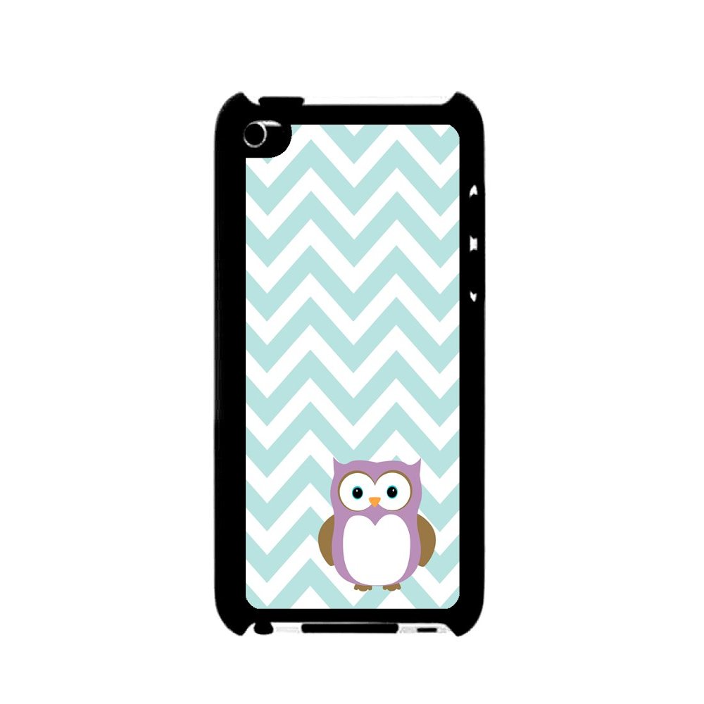 Owl Mint Chevron iPod Touch 4 Case - For iPod Touch 4 4G - Designer Plastic Snap on Case