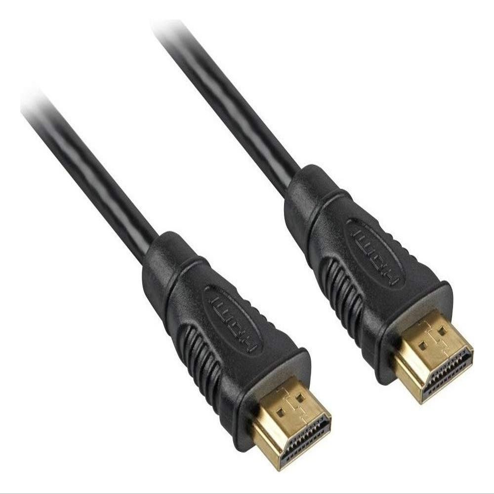 PremiumCord HDMI 15.0m - HDMI Cables (HDMI, HDMI, Male/Male, Gold, Black, 4096 x 2160 Pixels)