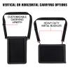 USA GEAR 10 inch Tablet Case - Tablet Holder with Shoulder Strap Compatible with Apple iPad 2019 and 2018, Samsung Galaxy Tab A 10.1, Tab S3, Tab 4 10.1, Lenovo Tab 4, and Microsoft Surface Go (Black) view 2
