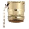 Upgradelights Pull Chain and Uno Lamp Electrical Socket in Brass view 1