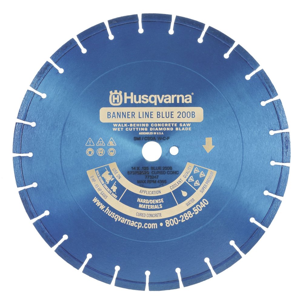 Husqvarna 542751032 Banner Line (14 125 1DP BLUE 200B) - Diamond Blade