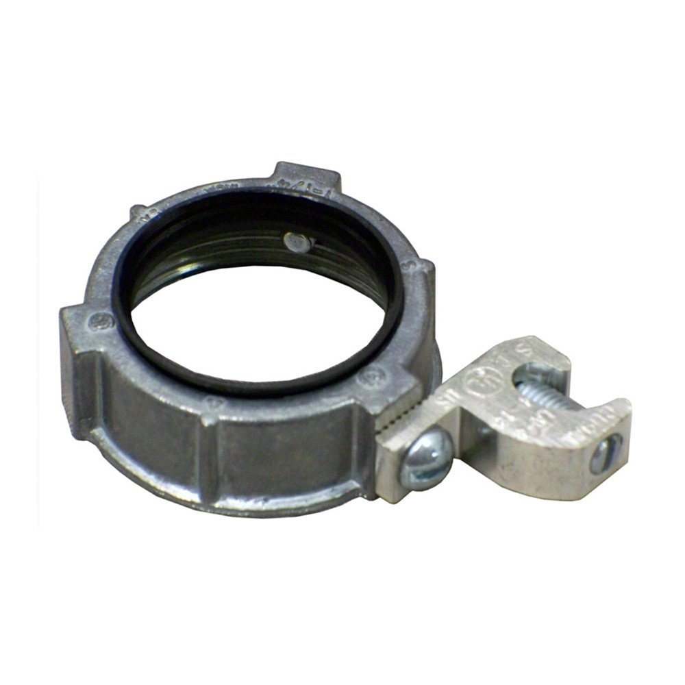 Sigma Engineered Solutions ProConnex 43385 Rigid Insulated Metallic Grounding Bushing with Lay-In Lug 1-1/2-Inch Conduit Fitting, 1-Pack