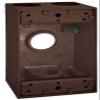 Sigma Engineered Solutions 14251BR Weatherproof 1/2" 4 Hole 1-Gang Box, BR view 1