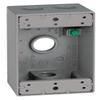 Sigma Engineered Solutions 14253 Weatherproof 3/4" 4 Hole 1-Gang Box, Gray view 1