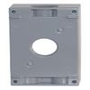 Sigma Engineered Solutions 14253 Weatherproof 3/4" 4 Hole 1-Gang Box, Gray view 2