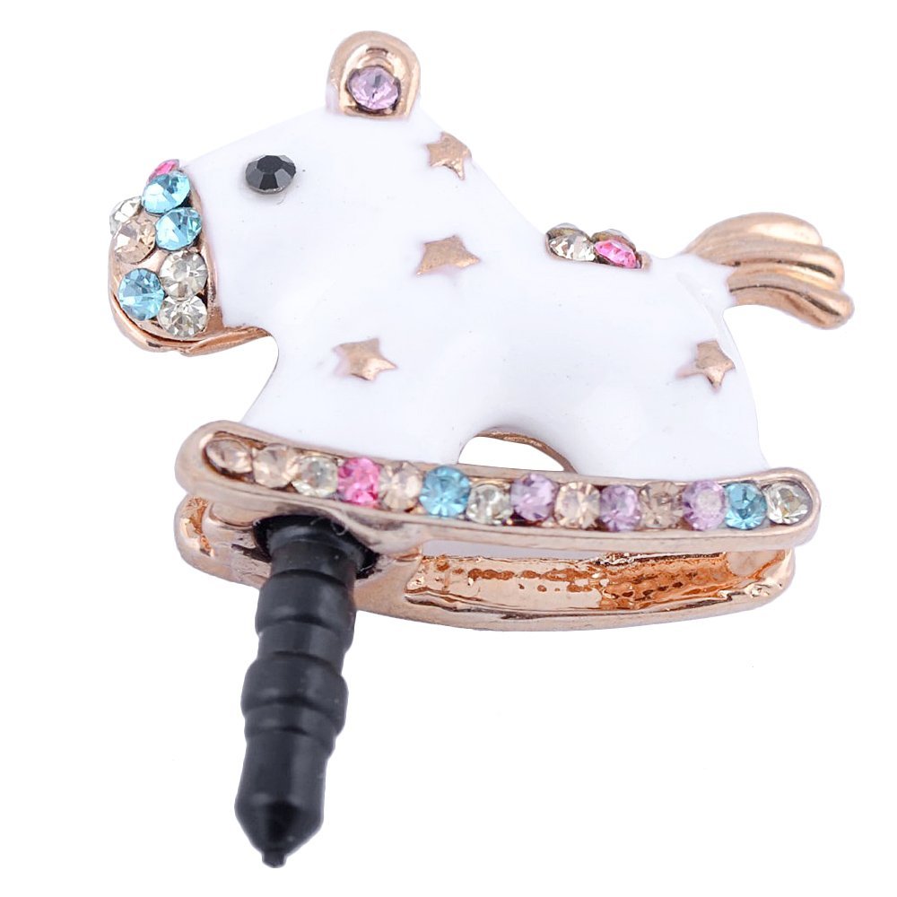 Mallofusa Crystal Metal Koala Anti Dust Plug Stopper/Ear Cap/Cell Phone Charms for Apple iPhone6 6s,Samsung Galaxy S3 S4 Note3 Note 2,HTC and Other 3.5mm Earphone Jack Phones
