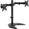 VIVO STAND-V002F Dual LED LCD Monitor Free-Standing Desk Stand for 2 Screens up to 27 Inch Heavy-Duty Fully Adjustable Arms with Max VESA 100x100mm view 1