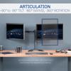 VIVO STAND-V002F Dual LED LCD Monitor Free-Standing Desk Stand for 2 Screens up to 27 Inch Heavy-Duty Fully Adjustable Arms with Max VESA 100x100mm view 4