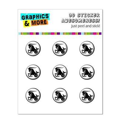 Capricorn The Sea Goat Zodiac Horoscope - Home Button Stickers Fit Apple iPhone (3G, 3GS, 4, 4S, 5, 5C, 5S), iPad (1, 2, 3, 4, Mini), iPod Touch (1, 2, 3, 4, 5)