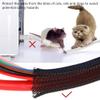 1/8 Inch Clean Cut Braided Cable Sleeve-Black-25 Feet view 4