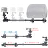 ChargerCity Secure Dual Post Lock Telescopic Headrest Mount w/Sliding Aluminum arm for Insta 360 & GoPro Fusion Action Camera view 1
