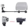 ChargerCity Secure Dual Post Lock Telescopic Headrest Mount w/Sliding Aluminum arm for Insta 360 & GoPro Fusion Action Camera view 2