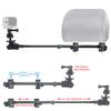 ChargerCity Secure Dual Post Lock Telescopic Headrest Mount w/Sliding Aluminum arm for Insta 360 & GoPro Fusion Action Camera view 3