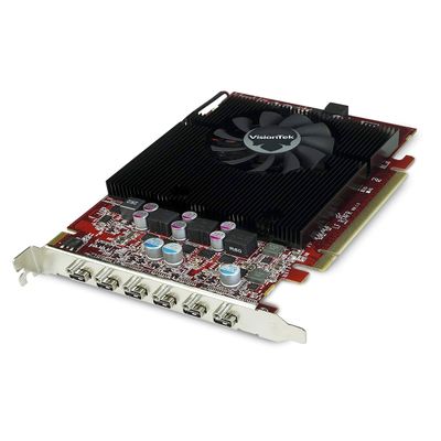 VisionTek Radeon HD 7750 2GB GDDR5 4K Resolution Support Graphics Card Support up to 6 Monitors with Mini DisplayPort Outputs AMD Eyefinity 2.0 Suitable Graphics Card for Gaming PC